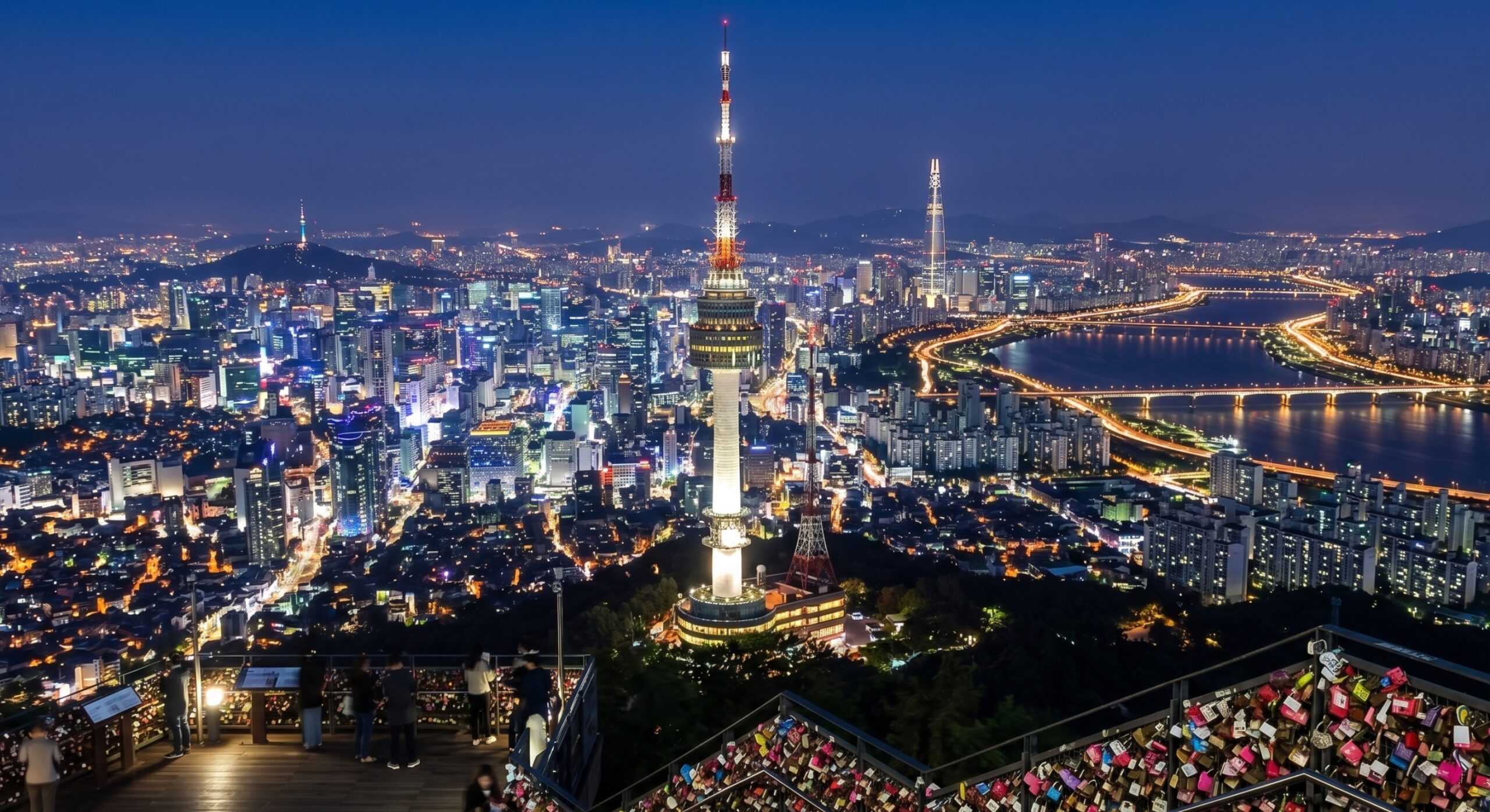 南山塔夜景景点